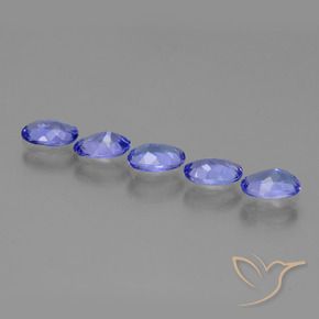 Tanzanite Gemstones in 6 x 4 mm (calibrated) Size for Sale, Tanzanite Stones in Deep Blue Color