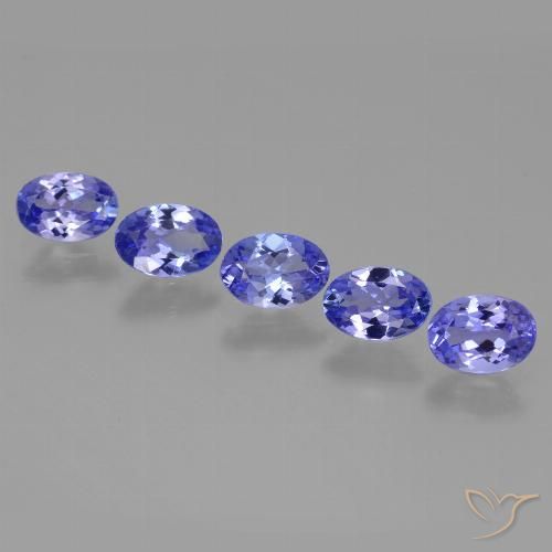 2.81 ct Blue Tanzanite, 6.3 x 4.4 mm Oval Cut From Tanzania, Photo A