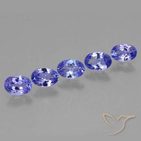 2.81 ctw Blue Tanzanite Stones, Natural Tanzanite in Oval Facet Shape for Sale