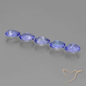 Tanzanite Gemstones in 6 x 4 mm (calibrated) Size for Sale, Tanzanite Stones in Intense Violet Blue Color