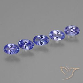 1.91 ctw Blue Tanzanite Stones, Natural Tanzanite in Oval Facet Shape for Sale