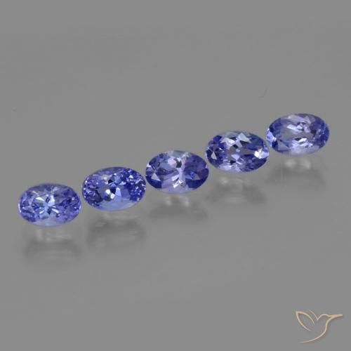 2.63 ctw Blue Tanzanite Stones, Natural Tanzanite in Oval Facet Shape for Sale