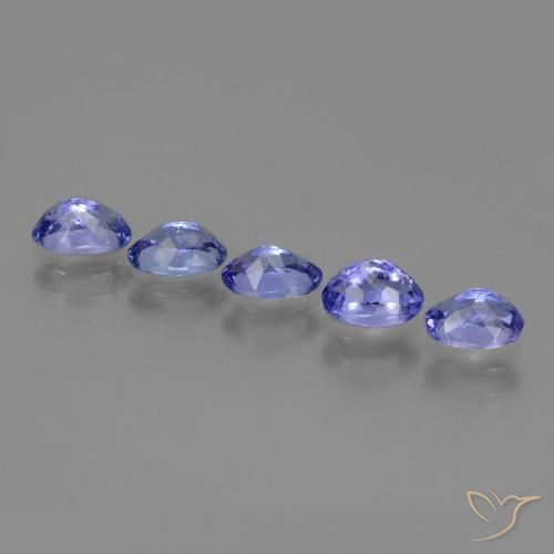 Tanzanite Gemstones in 6 x 4 mm (calibrated) Size for Sale, Tanzanite Stones in Violet Blue Color