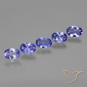2.25 ctw Blue Tanzanite Stones, Natural Tanzanite in Oval Facet Shape for Sale