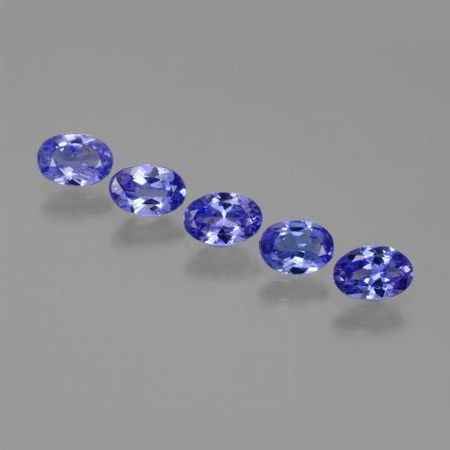 Deep Purple Blue Tanzanite Gem - 0.4ct Oval Facet (ID: 446478)
