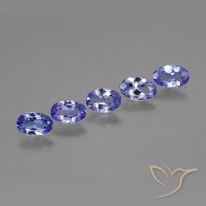 1.72 ctw Blue Tanzanite Stones, Natural Tanzanite in Oval Facet Shape for Sale