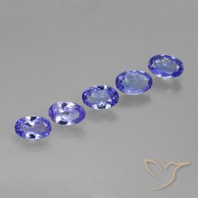 1.94 ctw Blue Tanzanite Stones, Natural Tanzanite in Oval Facet Shape for Sale