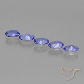 Tanzanite Gemstones in 6 x 4 mm (calibrated) Size for Sale, Tanzanite Stones in Intense Violet Blue Color