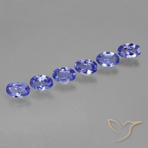 2.23 ctw Blue Tanzanite Stones, Natural Tanzanite in Oval Facet Shape for Sale