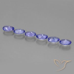 Tanzanite Gemstones in 5.9 x 3.8 mm Size for Sale, Tanzanite Stones in Intense Violet Blue Color
