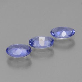 Tanzanite Gemstones in 6.3 x 4.2 mm Size for Sale, Tanzanite Stones in Intense Violet Blue Color
