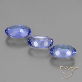 Tanzanite Gemstones in 6.5 x 4.4 mm Size for Sale, Tanzanite Stones in Intense Violet Blue Color