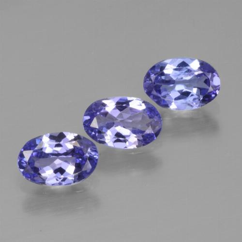 Intense Violet Blue Tanzanite Gem - 0.6ct Oval Facet (ID: 446492)