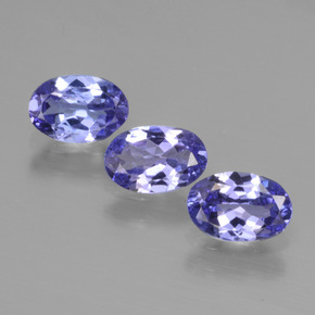 1.72 ctw Blue Tanzanite Stones, Natural Tanzanite in Oval Facet Shape for Sale