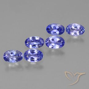 2.45 ctw Blue Tanzanite Stones, Natural Tanzanite in Oval Facet Shape for Sale