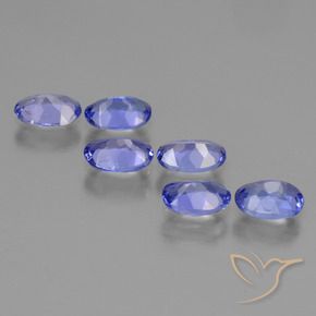 Tanzanite Gemstones in 5.9 x 3.8 mm Size for Sale, Tanzanite Stones in Intense Violet Blue Color