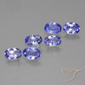 2.02 ctw Blue Tanzanite Stones, Natural Tanzanite in Oval Facet Shape for Sale