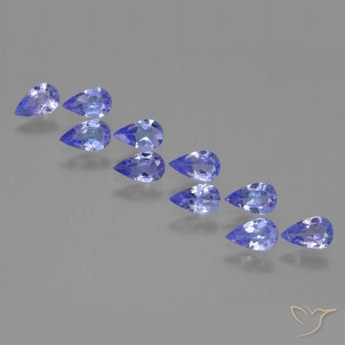 1.96ctw Natural Medium Blue Tanzanite, Pear Shape, VS