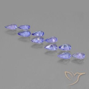 Tanzanite Gemstones in 5.1 x 3.1 mm Size for Sale, Tanzanite Stones in Medium Blue Color