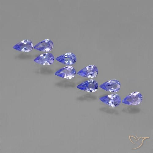 1.73ctw Natural Violet Blue Tanzanite, Pear Shape, VS