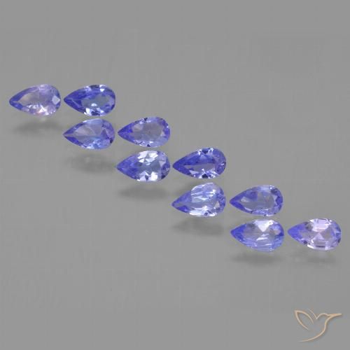 1.89ctw Natural Medium Blue Tanzanite, Pear Shape, VS