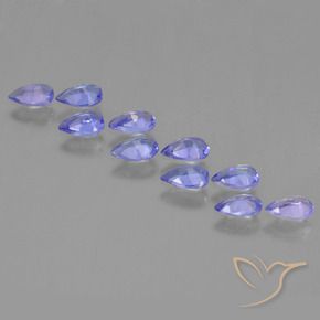 Tanzanite Gemstones in 5 x 3 mm (calibrated) Size for Sale, Tanzanite Stones in Medium Blue Color