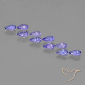 Tanzanite Gemstones in 5 x 3 mm (calibrated) Size for Sale, Tanzanite Stones in Intense Violet Blue Color
