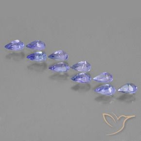 Tanzanite Gemstones in 5.1 x 3.2 mm Size for Sale, Tanzanite Stones in Medium Blue Color