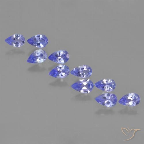 2.01ctw Natural Violet Blue Tanzanite, Pear Shape, VS