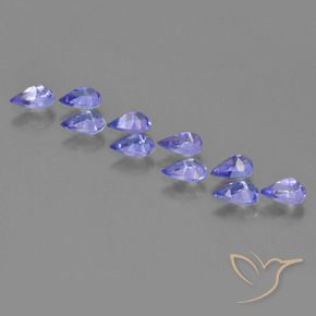 Tanzanite Gemstones in 5.2 x 3.2 mm Size for Sale, Tanzanite Stones in Intense Violet Blue Color