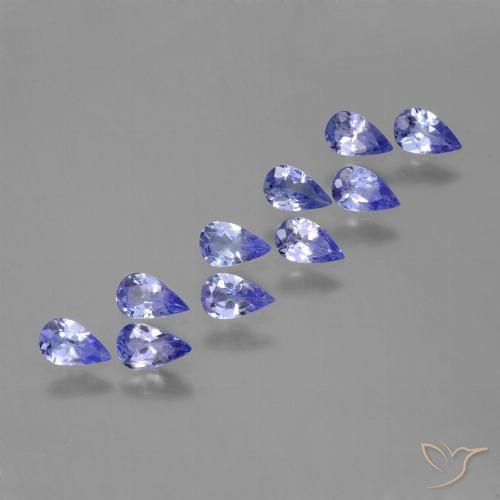 2.00ctw Natural Intense Violet Blue Tanzanite, Pear Shape, VS