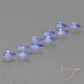 Tanzanite Gemstones in 5.2 x 3.1 mm Size for Sale, Tanzanite Stones in Intense Violet Blue Color