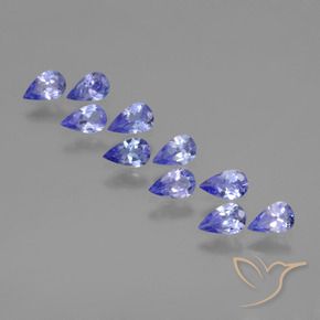 2.09 ctw Blue Tanzanite Stones, Natural Tanzanite in Pear Facet Shape for Sale