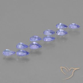 Tanzanite Gemstones in 5 x 3 mm (calibrated) Size for Sale, Tanzanite Stones in Intense Violet Blue Color