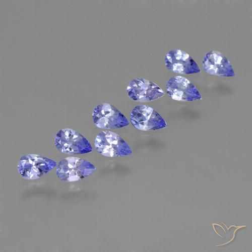 2.06ctw Natural Medium Blue Tanzanite, Pear Shape, VS