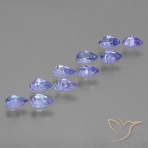 Tanzanite Gemstones in 5.1 x 3.2 mm Size for Sale, Tanzanite Stones in Intense Violet Blue Color