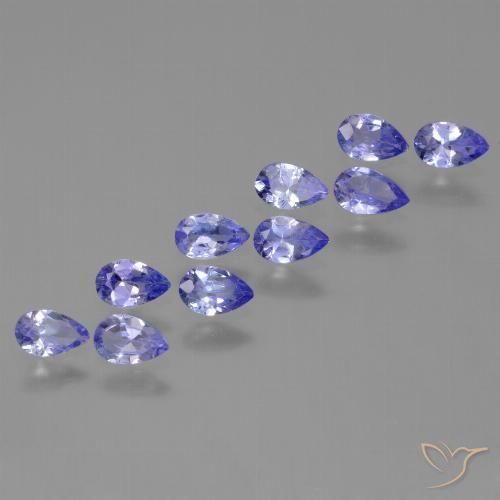 1.88 ct Blue Tanzanite, 4.9 x 3.1 mm Pear Cut From Tanzania, Photo A
