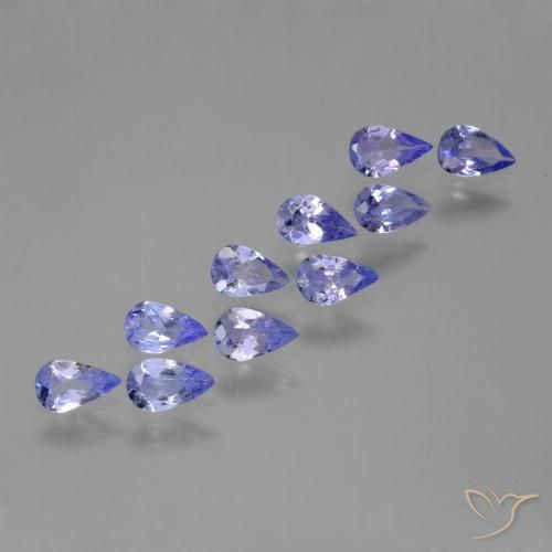 1.73ctw Natural Intense Violet Blue Tanzanite, Pear Shape, VS