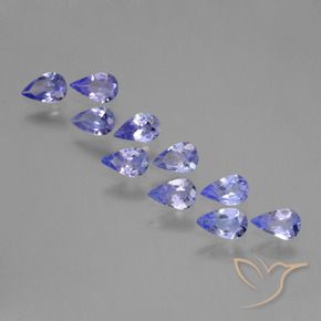 1.73 ctw Blue Tanzanite Stones, Natural Tanzanite in Pear Facet Shape for Sale