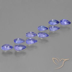 Tanzanite Gemstones in 6 x 4 mm (calibrated) Size for Sale, Tanzanite Stones in Intense Violet Blue Color