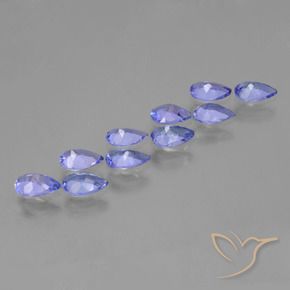 Tanzanite Gemstones in 6 x 4 mm (calibrated) Size for Sale, Tanzanite Stones in Intense Violet Blue Color