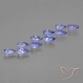 Tanzanite Gemstones in 5.8 x 3.7 mm Size for Sale, Tanzanite Stones in Intense Violet Blue Color