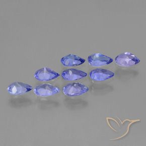 Tanzanite Gemstones in 5.7 x 3.8 mm Size for Sale, Tanzanite Stones in Intense Violet Blue Color