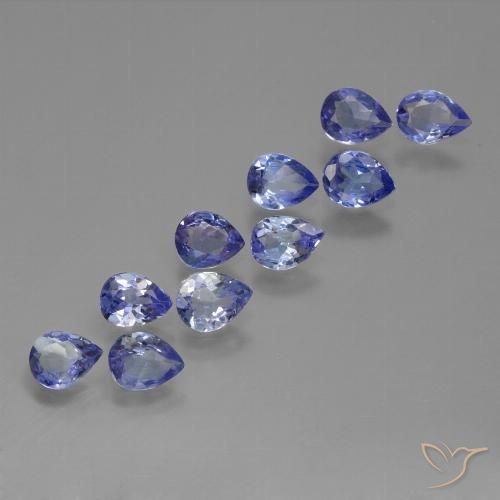 2.32ctw Natural Medium Navy Blue Tanzanite, Pear Shape, VS