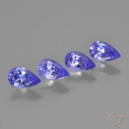 1.53ctw Natural Deep Blue Tanzanite, Pear Shape, VS
