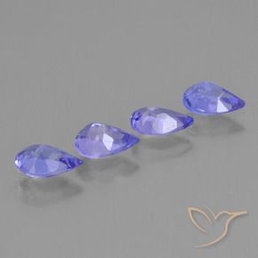 Tanzanite Gemstones in 6 x 3.8 mm Size for Sale, Tanzanite Stones in Deep Blue Color