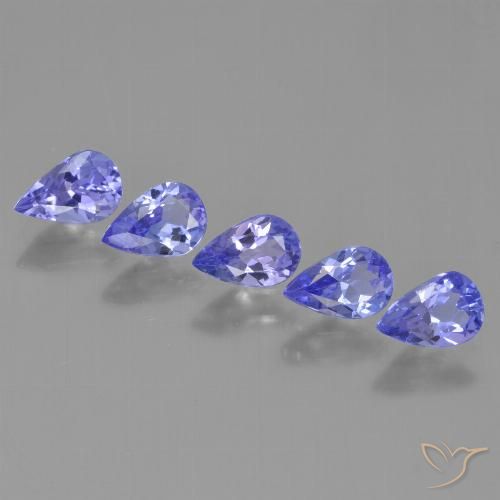 Azul eléctrico Tanzanita Gema - 0.4ct Corte en forma de pera (ID: 454087)