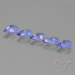 Tanzanite Gemstones in 6 x 4 mm (calibrated) Size for Sale, Tanzanite Stones in Electric Blue Color