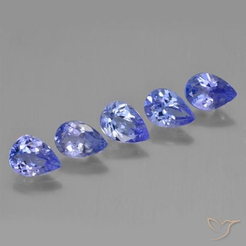 3.22ctw Natural Deep Blue Tanzanite, Pear Shape, VS