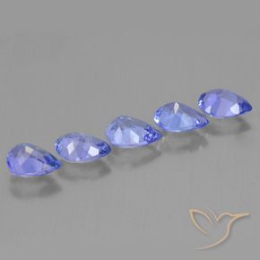 Tanzanite Gemstones in 6.7 x 4.8 mm Size for Sale, Tanzanite Stones in Deep Blue Color